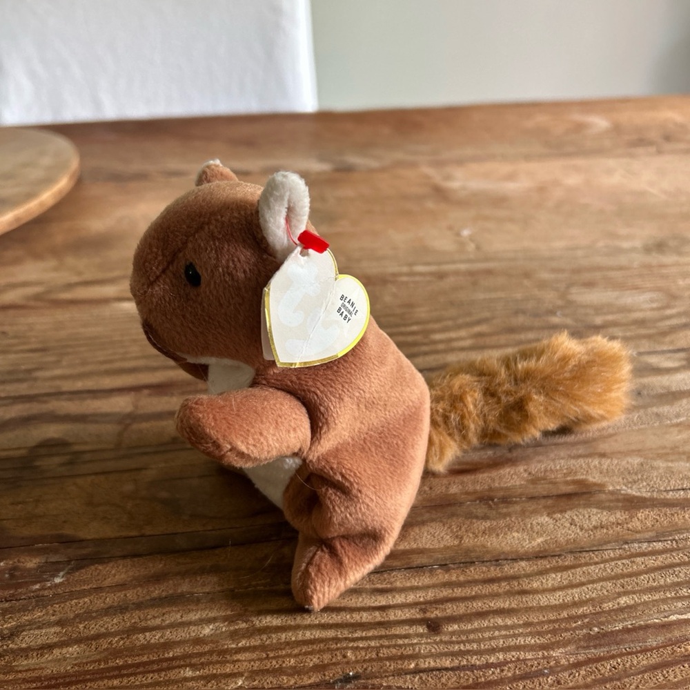 Ty Beanie Baby - NUTS the Squirrel with Tags Plush 1996